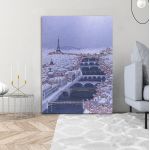 Canvas print A winter Paris painting