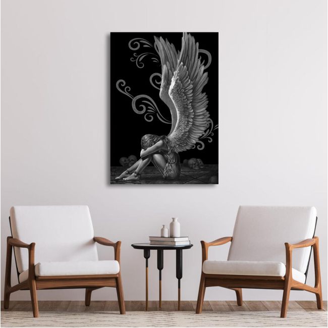 Canvas print Angel sadness
