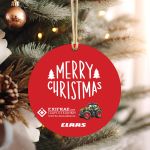 Red plexiglas gift, Merry Christmas personalized