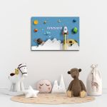 Kids canvas print, horizontal To the stars