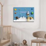 Kids canvas print, horizontal To the stars