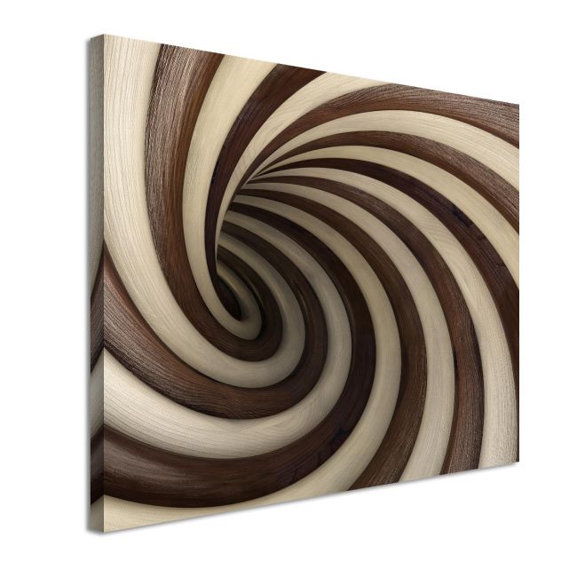 Canvas printCream and chocolate (Wood texture)