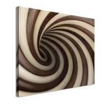 Canvas printCream and chocolate (Wood texture)