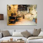 Canvas printOld Greek household