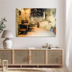 Canvas printOld Greek household