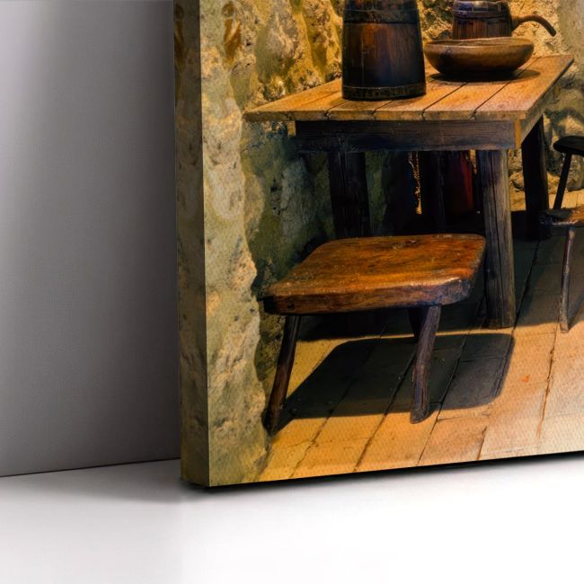 Canvas printOld Greek household