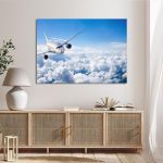 Canvas printFlight above the clouds