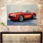 Canvas printRed sports car