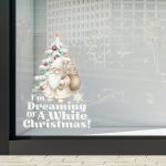 Χριστουγεννιάτικο αυτοκόλλητο, White Christmas