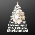 Χριστουγεννιάτικο αυτοκόλλητο, White Christmas