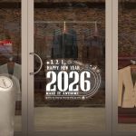 Χριστουγεννιάτικο αυτοκόλλητο, White Christmas