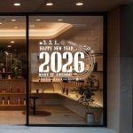 Christmas sticker, White Christmas