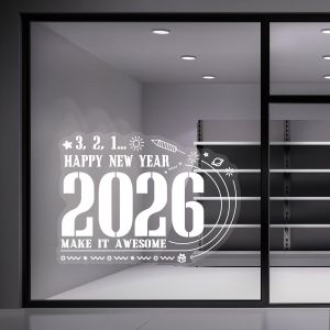 Christmas sticker, White Christmas