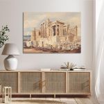 Πίνακας ζωγραφικής The Erectheion, Athens, Thomas Cromek