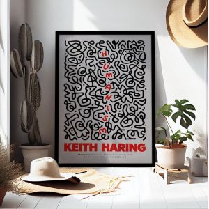 Exhibition Poster Humanise exhibition, Keith Haring