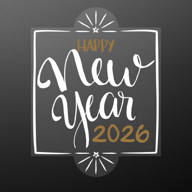 Christmas sticker, Happy New Year art 3