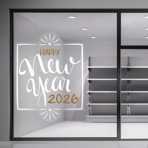 Christmas sticker, Happy New Year art 3