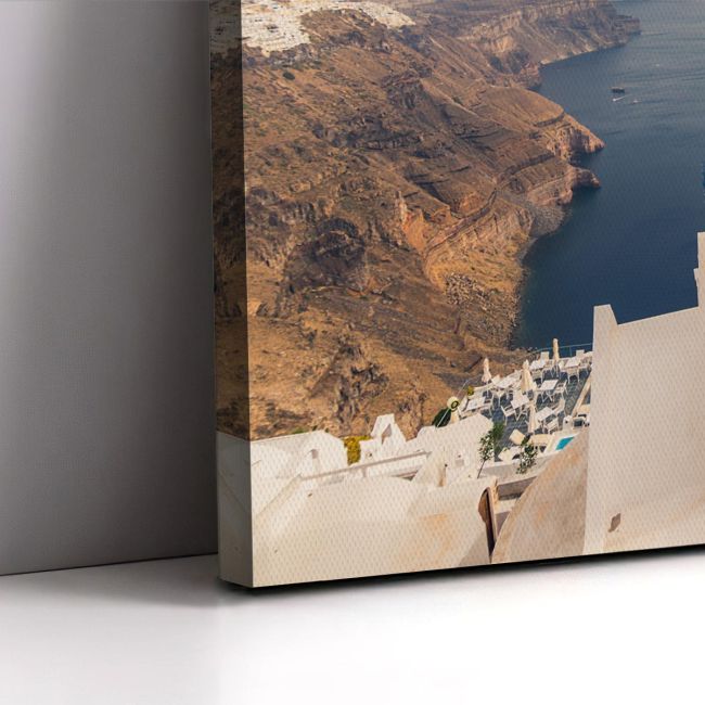 Πίνακας σε καμβά Σαντορίνη, Stunning view of churches, Santorini