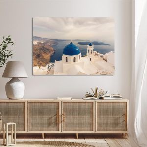 Canvas printStunning view of churches, Santorini