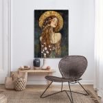Πίνακας σε καμβά Lady in art neuvau