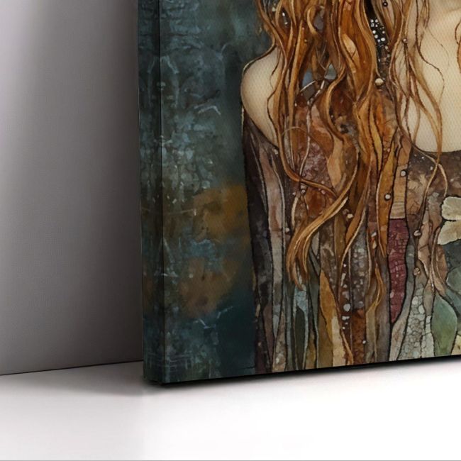 Canvas print Lady in art neuvau