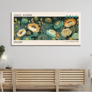 Canvas print A field of flowers I, reart (original YAYOI Kusama)