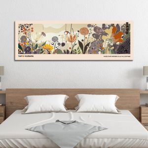 Πίνακας σε καμβά A field of flowers III, reart (original YAYOI Kusama), πανοραμικός