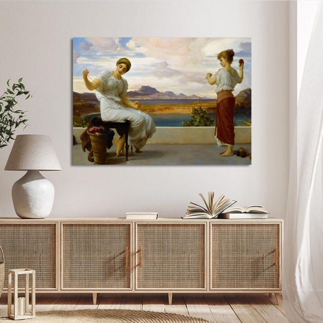 Canvas print Winding the skein, Leighton F.