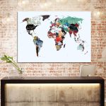 Canvas print A world of writing