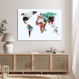 Canvas print A world of writing Framed canvas View 1 2