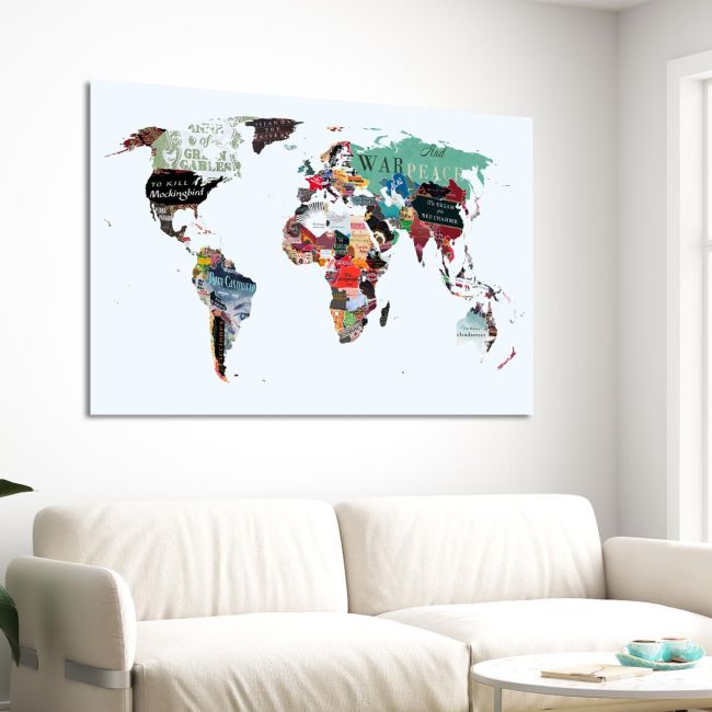 Canvas print A world of writing