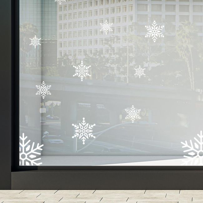 Νιφάδες χιονιού αυτοκόλλητες premium, art 1