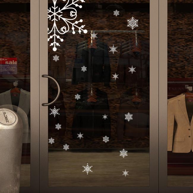 Νιφάδες χιονιού αυτοκόλλητες premium, art 2