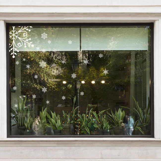 Νιφάδες χιονιού αυτοκόλλητες premium, art 2