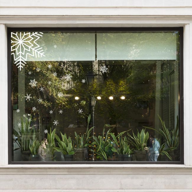 Νιφάδες χιονιού αυτοκόλλητες premium, art 4