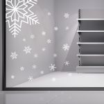Νιφάδες χιονιού αυτοκόλλητες premium, art 4