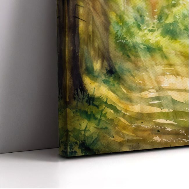 Canvas printSunny summer forest
