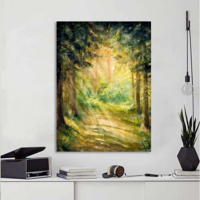 Canvas printSunny summer forest