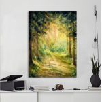 Canvas printSunny summer forest