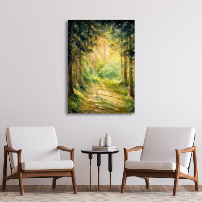 Πίνακας σε καμβά Ηλιόλουστο δάσος, Sunny summer forest