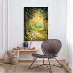 Canvas printSunny summer forest
