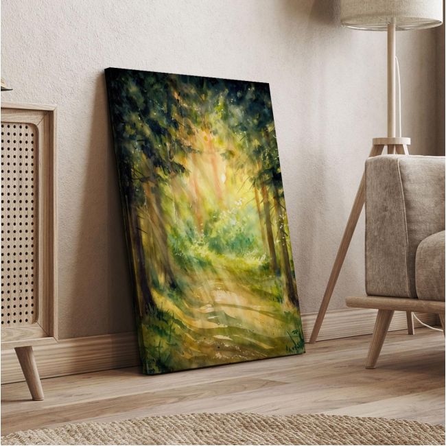 Canvas printSunny summer forest