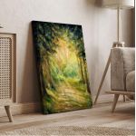 Canvas printSunny summer forest