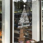 White Christmas tree sticker, art 1