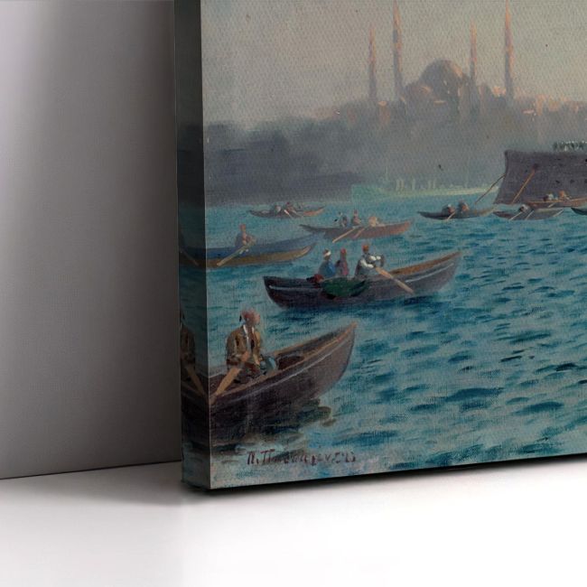 Canvas print Battleship Averof in Constantinople, Prosalentis A.