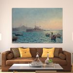 Canvas print Battleship Averof in Constantinople, Prosalentis A.