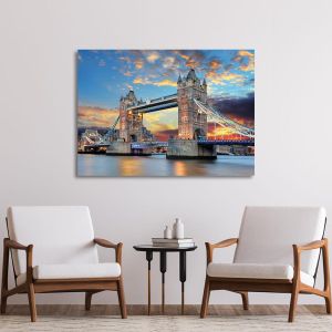 Canvas print London bridge, Tower bridge in London 2