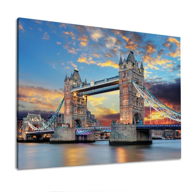 Canvas print London bridge, Tower bridge in London