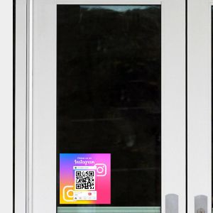 Shop windowFollow us on instagram QR Code 2