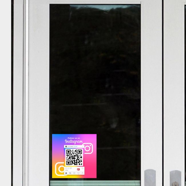 Shop windowFollow us on instagram QR Code